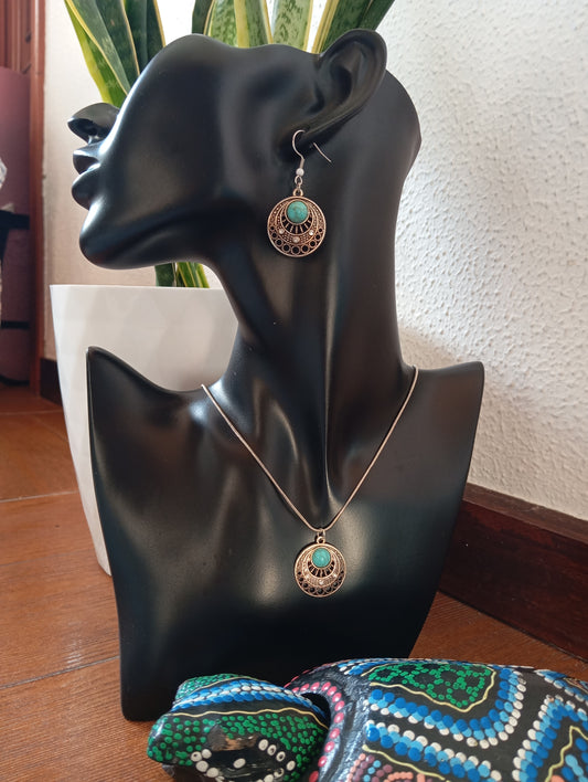 Collar y pendientes